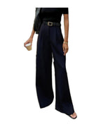White High-waist Trousers Loose Casual Pants photo 23