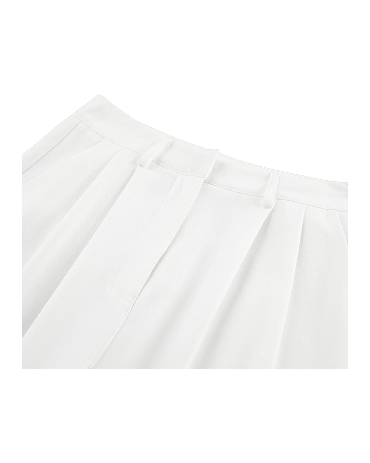 White High-waist Trousers Loose Casual Pants photo 6