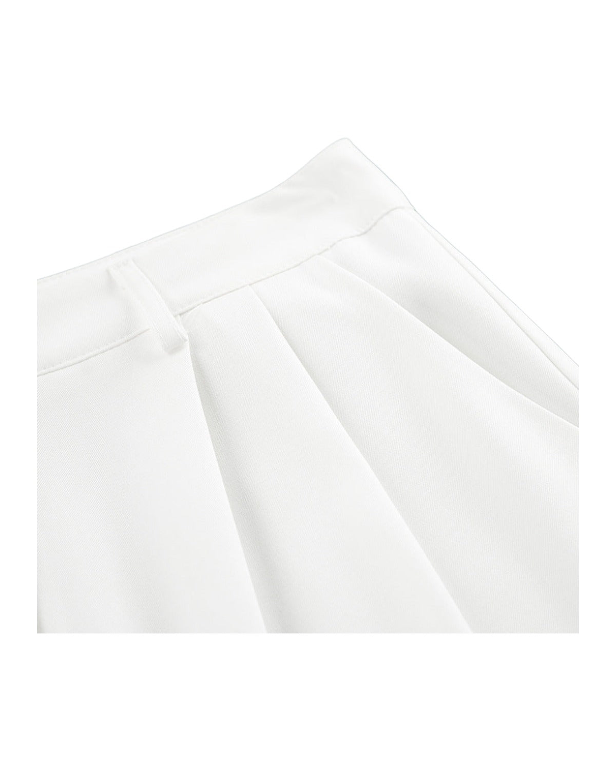White High-waist Trousers Loose Casual Pants photo 9