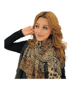 Casual Versatile Patchwork Polka Dot Chiffon Scarf photo 1
