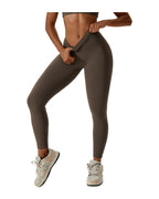Quick-drying Nude Feel Hip Raise Yoga Pants Outdoor Leggings photo 4