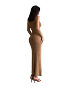 Knitted Turtleneck Sleeveless Midi Dress Elegant French photo 27