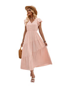 V-neck Ruffle Layered Dress photo 12