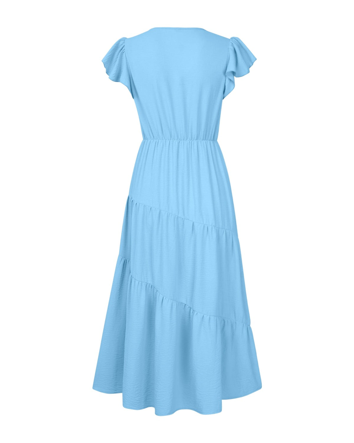 V-neck Ruffle Layered Dress photo 14