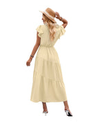 V-neck Ruffle Layered Dress photo 17