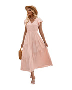 V-neck Ruffle Layered Dress photo 6