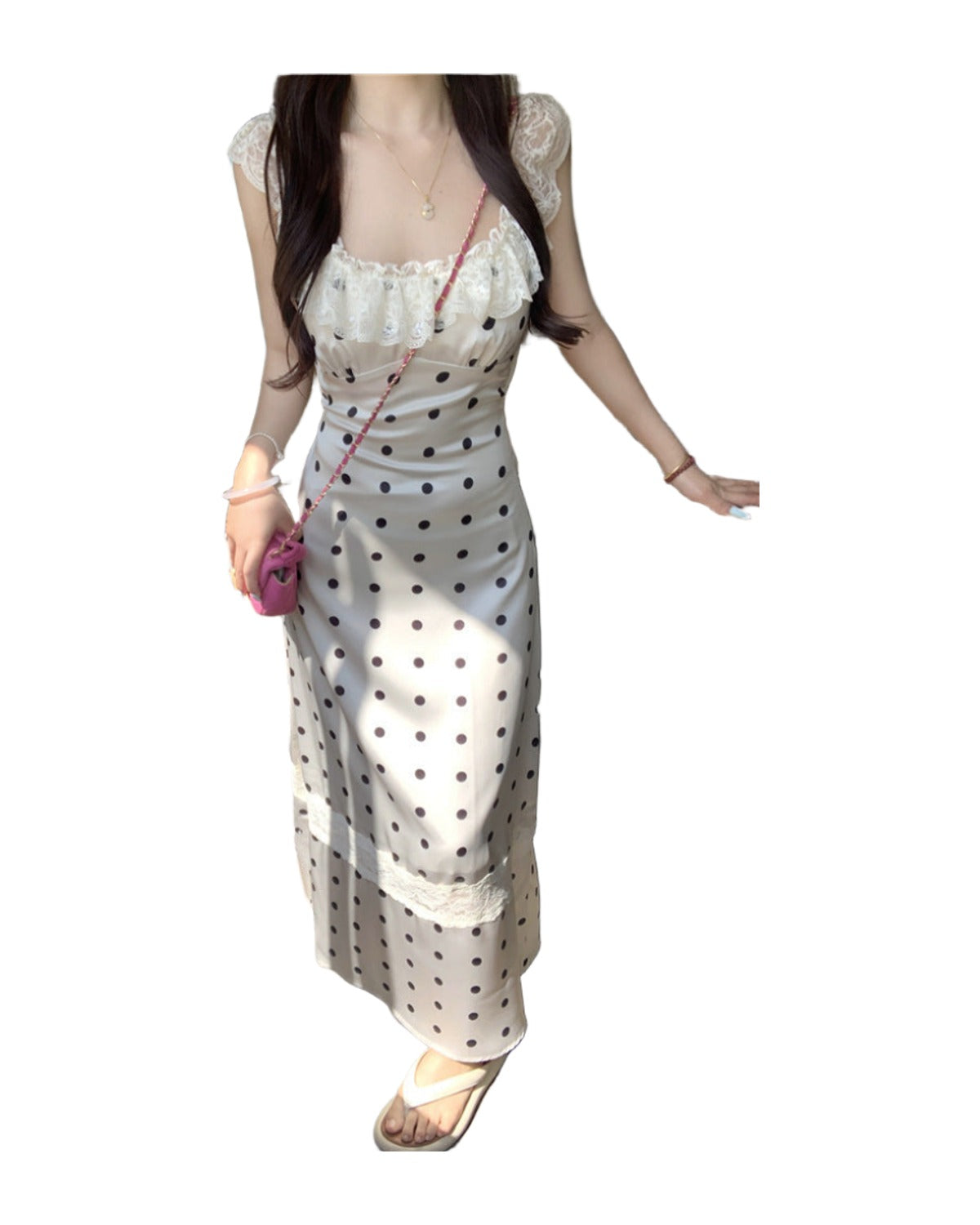 Polka Dot Brace Dress photo 1