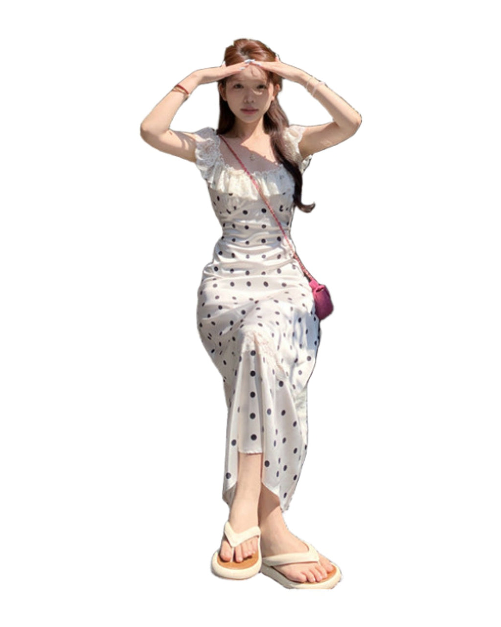 Polka Dot Brace Dress photo 10