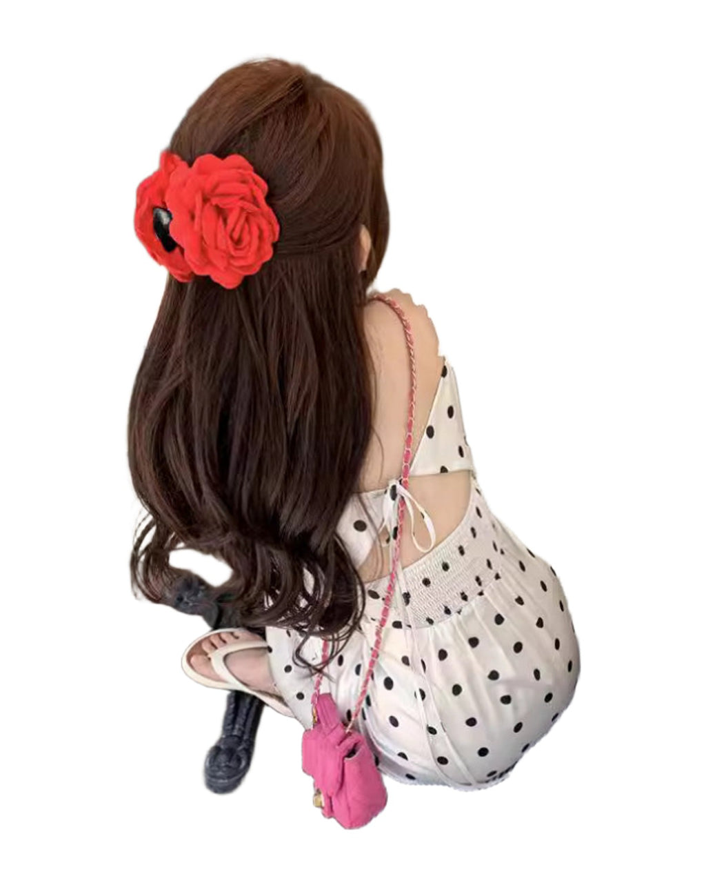 Polka Dot Brace Dress photo 11