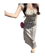 Polka Dot Brace Dress photo 12