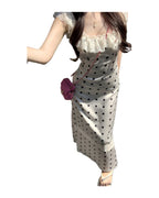 Polka Dot Brace Dress photo 13