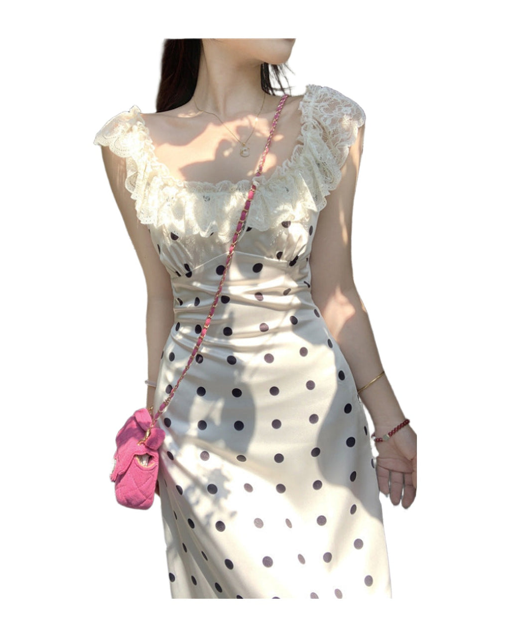 Polka Dot Brace Dress photo 2