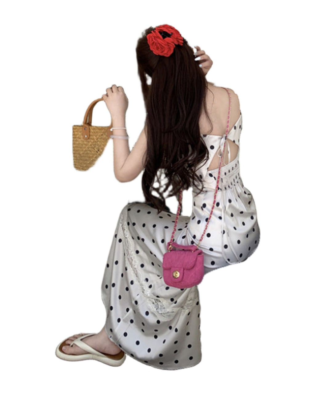 Polka Dot Brace Dress photo 20