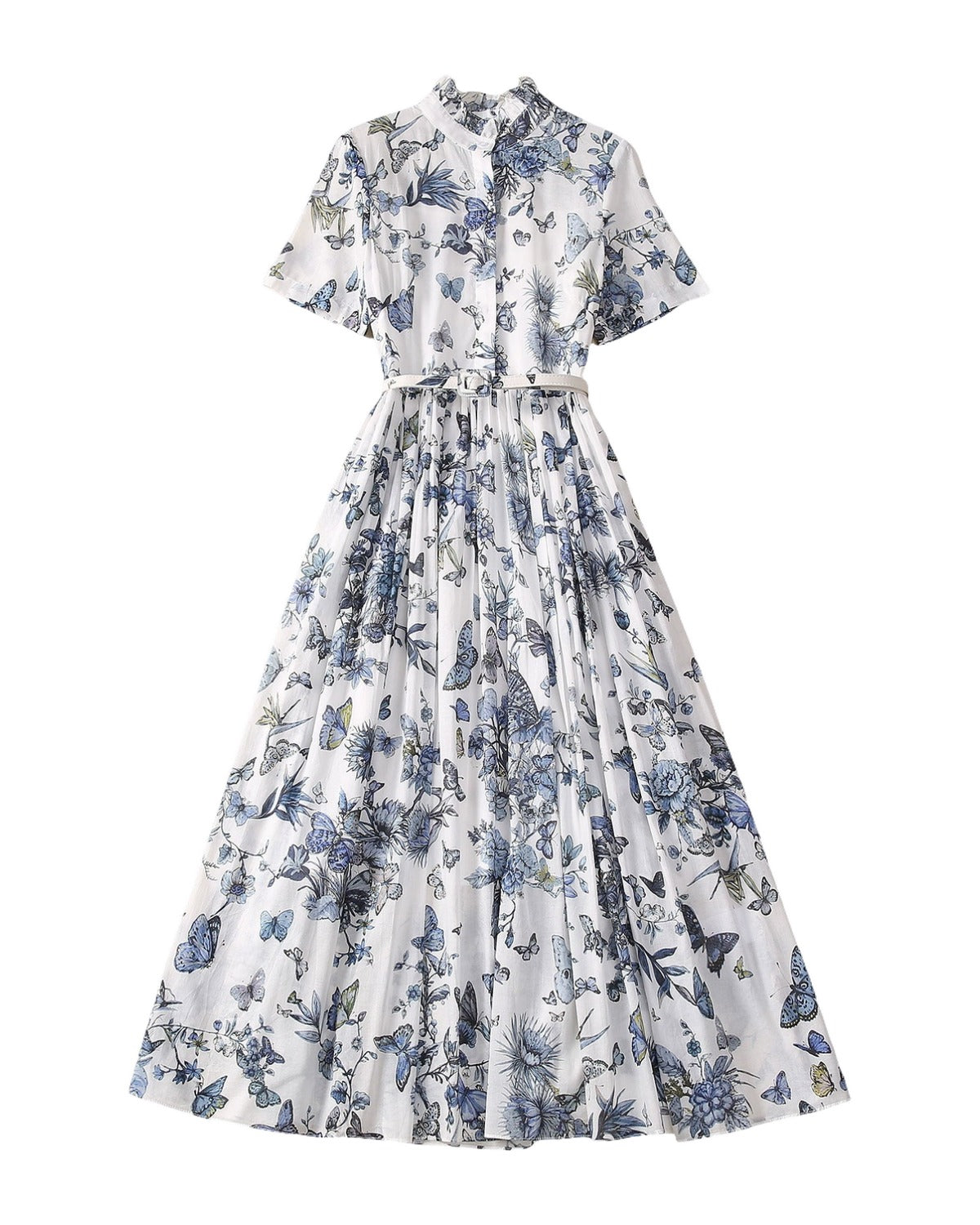 Butterfly Flower Cotton Dress photo 1