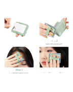 Powder Puff Mirror Face Oil-absorbing Green Linen Suede photo 6
