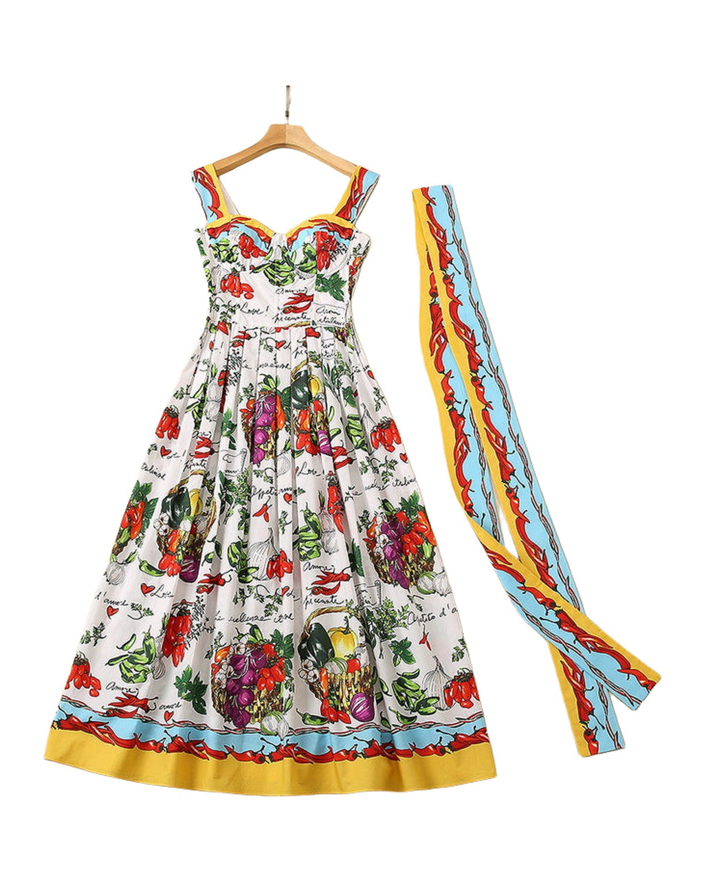 Keel Body Shaping Fruit Vegetable Sling Dress photo 1