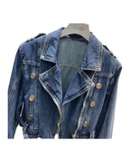 Button Denim Loose Top photo 1