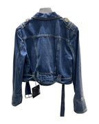 Button Denim Loose Top photo 14