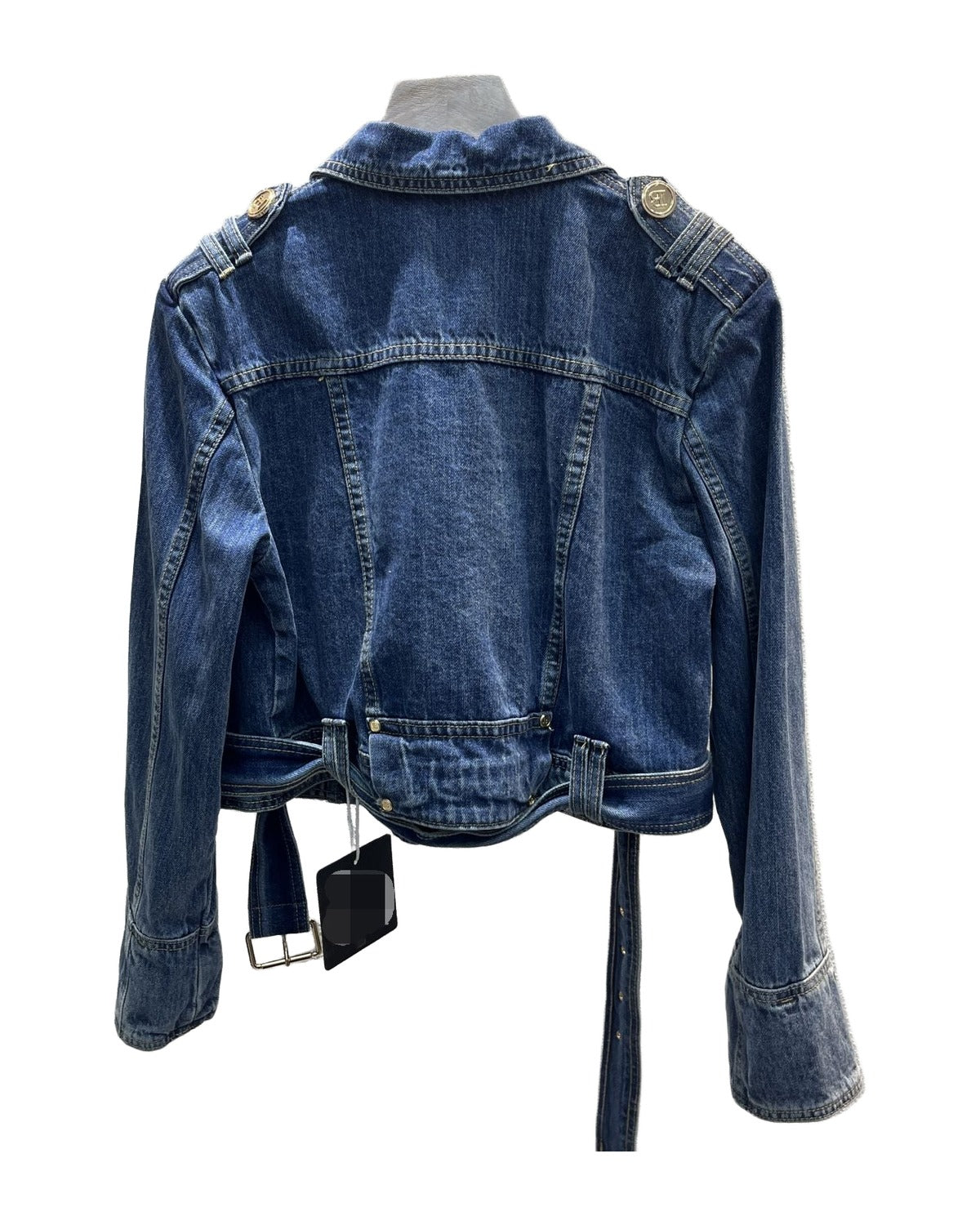 Button Denim Loose Top photo 14