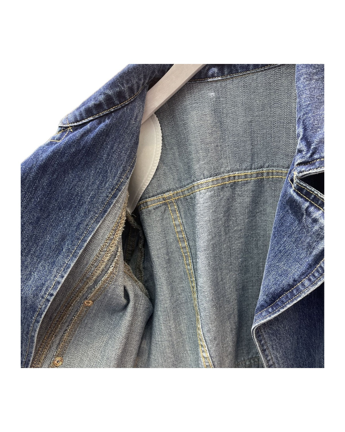 Button Denim Loose Top photo 17