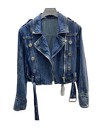 Button Denim Loose Top photo 2