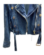 Button Denim Loose Top photo 6