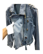 Button Denim Loose Top photo 9