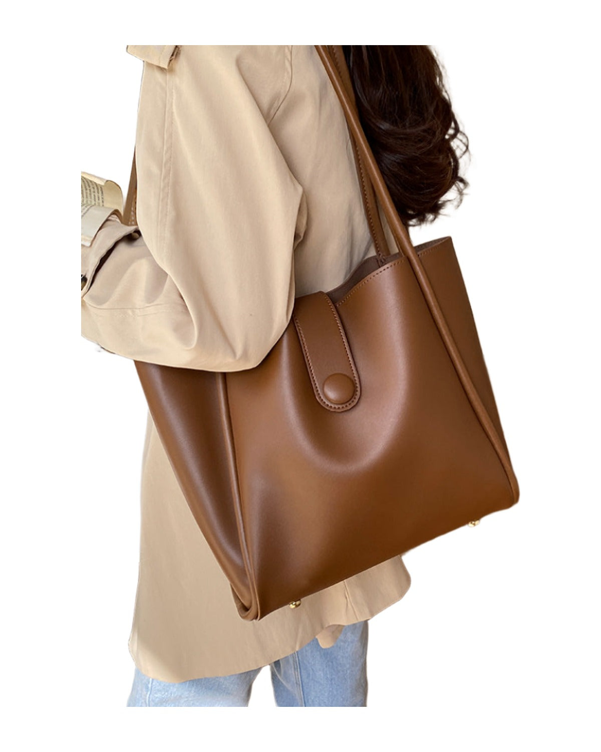 Retro One-shoulder Work Commuter Tote photo 16