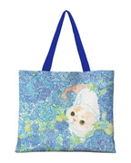 Cat Illustration Shoulder Bag Large Capacity Canvas photo 8