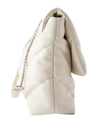 Bag White Quilted Oversized Shoulder photo 1