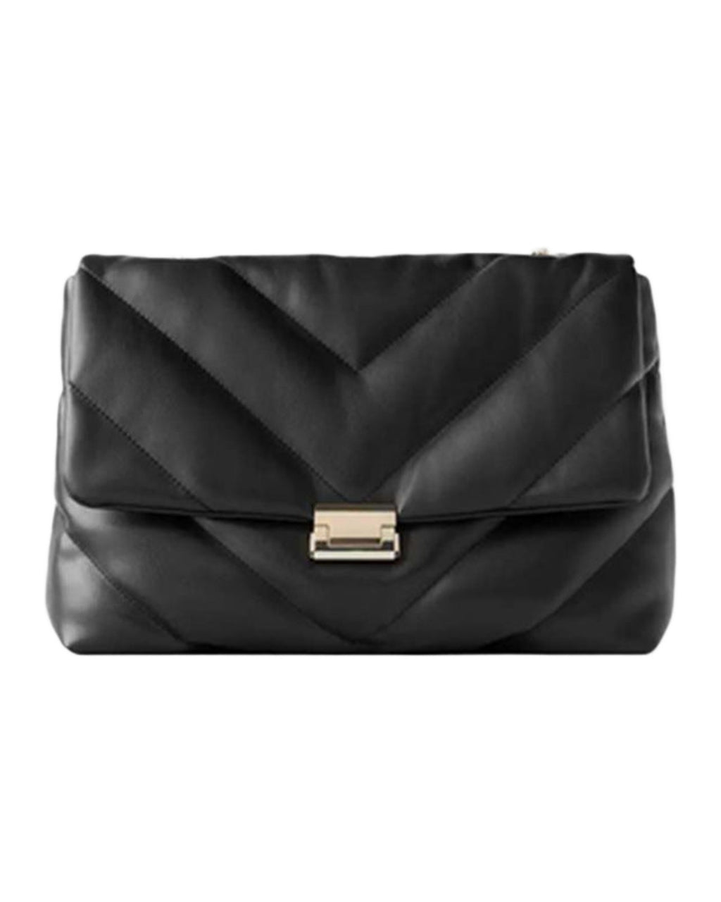 Bag White Quilted Oversized Shoulder photo 3