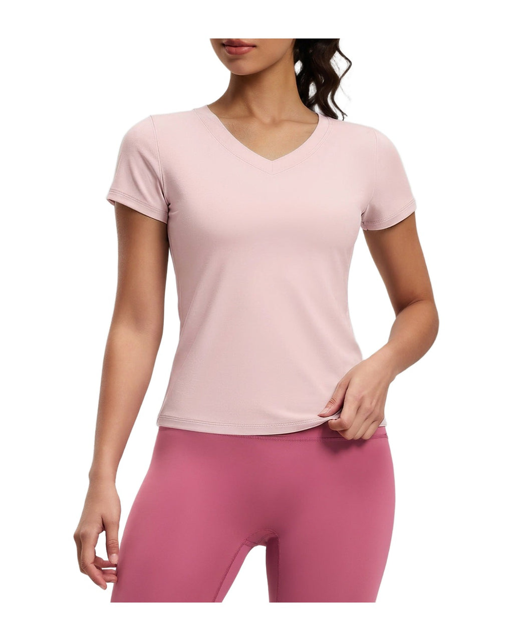 V-neck Short Sleeve Slim-fit Shirt photo 7