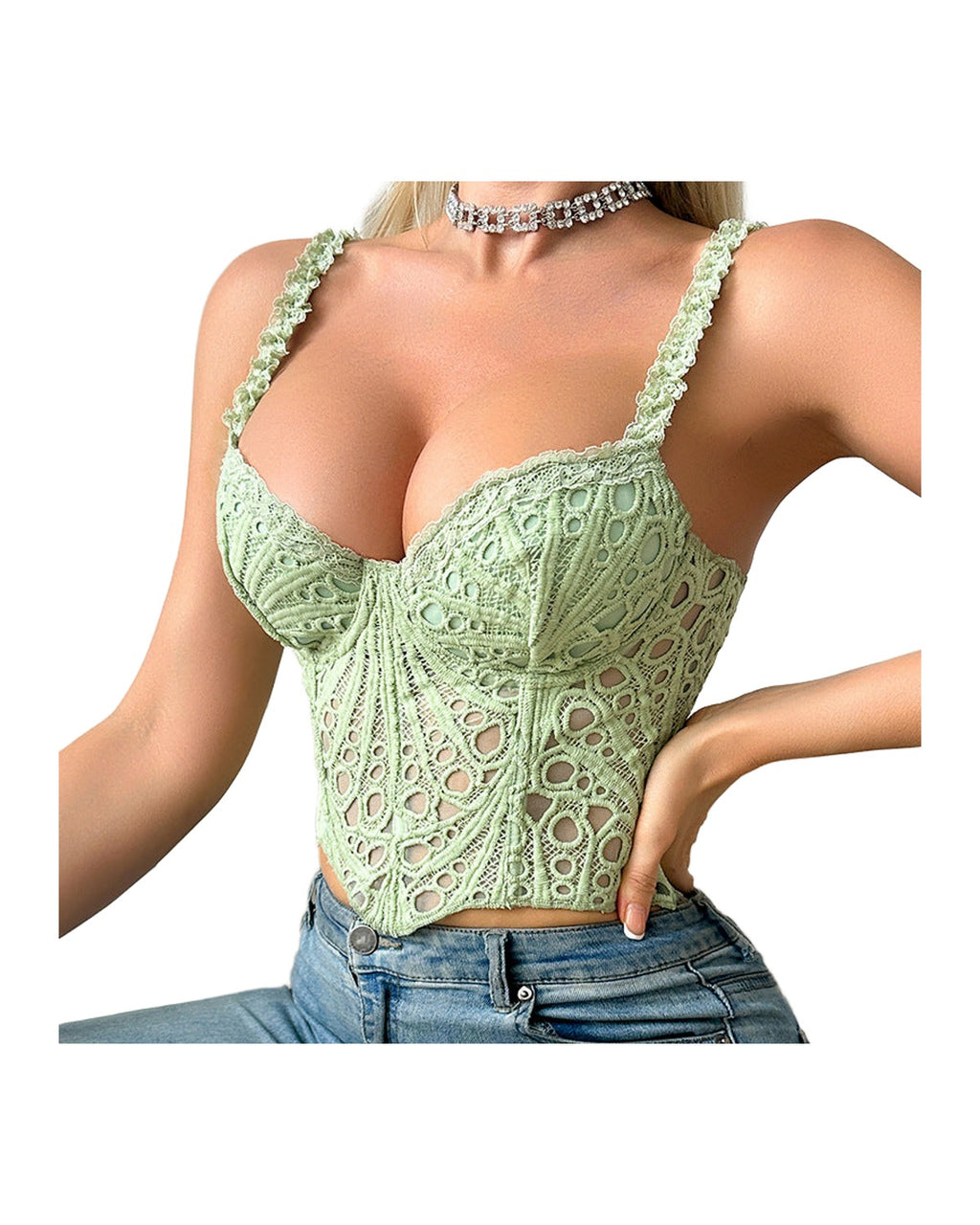 Corset Asymmetrical Floral Vest photo 5