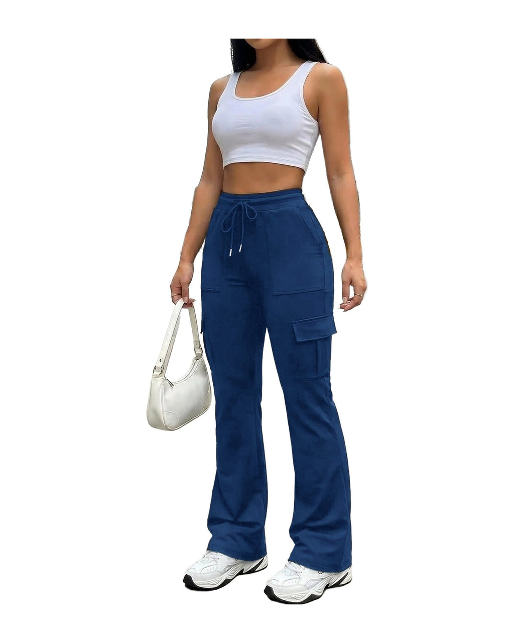 Drawstring Loose Wide-leg Pants photo 3