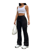 Drawstring Loose Wide-leg Pants photo 6