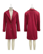 2026 Autumn Winter Retro Casual Mid-length Lapel Coat Woolen photo 1