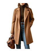 2026 Autumn Winter Retro Casual Mid-length Lapel Coat Woolen photo 6