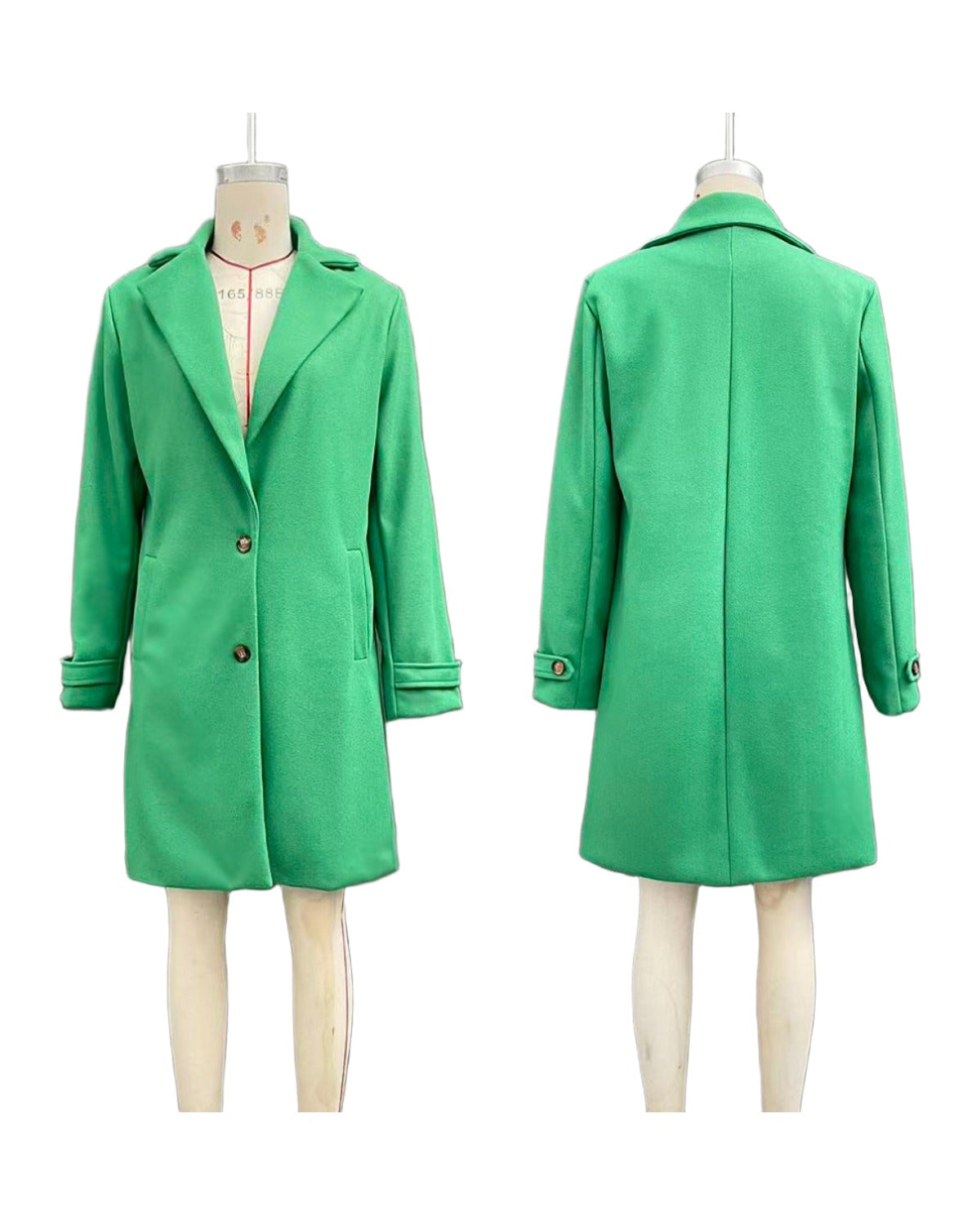 2026 Autumn Winter Retro Casual Mid-length Lapel Coat Woolen photo 8