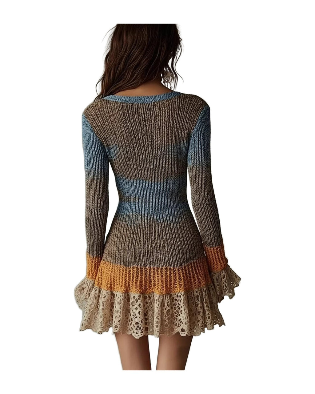 Long Sleeve Knit Cropped Skirt photo 3