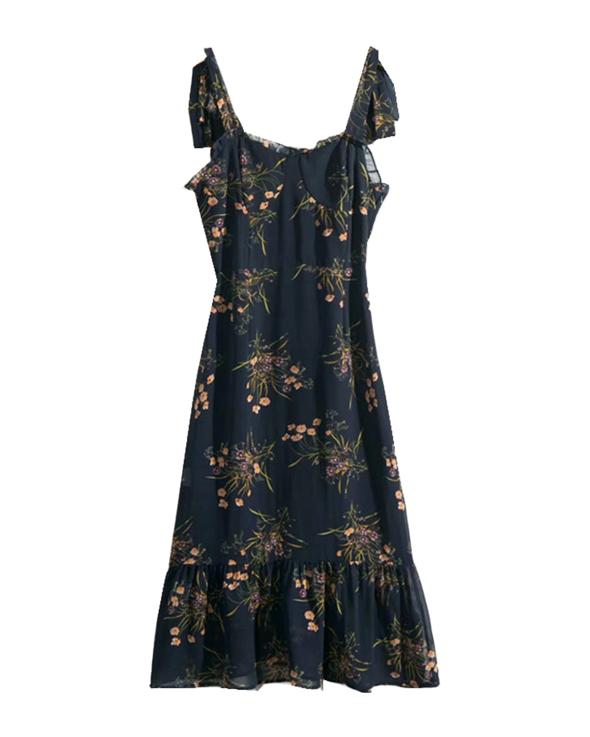 V-neck Ruffled Dress photo 7