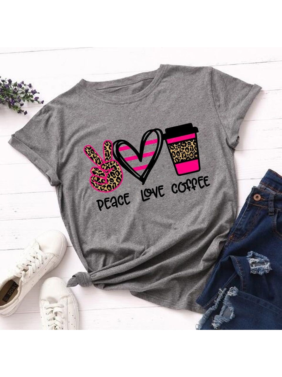 All-match Pattern Summer Short-sleeved T-shirt