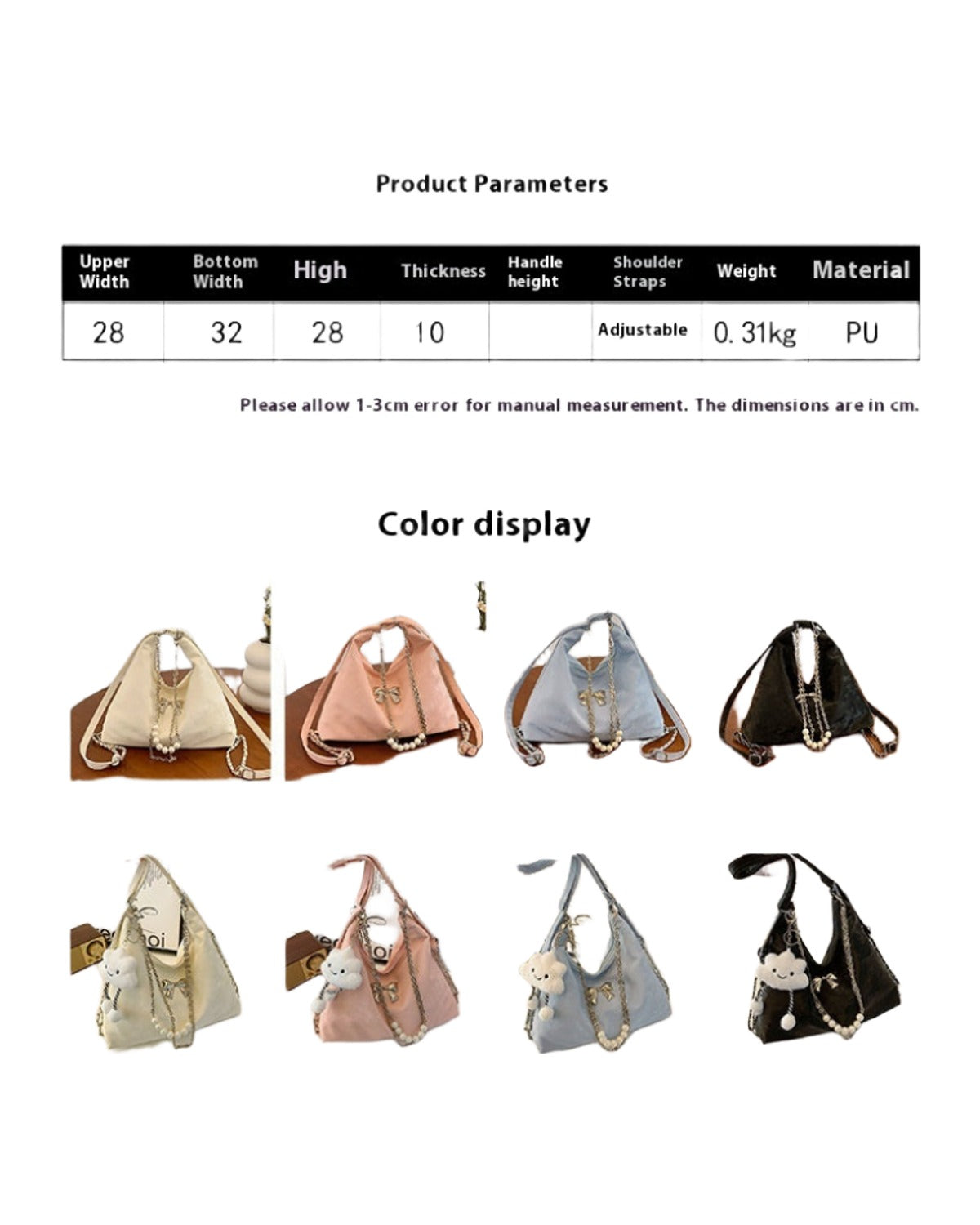 Large Capacity Spring Shoulder Bag Texture photo 16