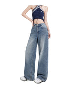 Wide Leg Jeans High Waist Baggy Straight Trousers photo 22