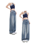 Wide Leg Jeans High Waist Baggy Straight Trousers photo 24