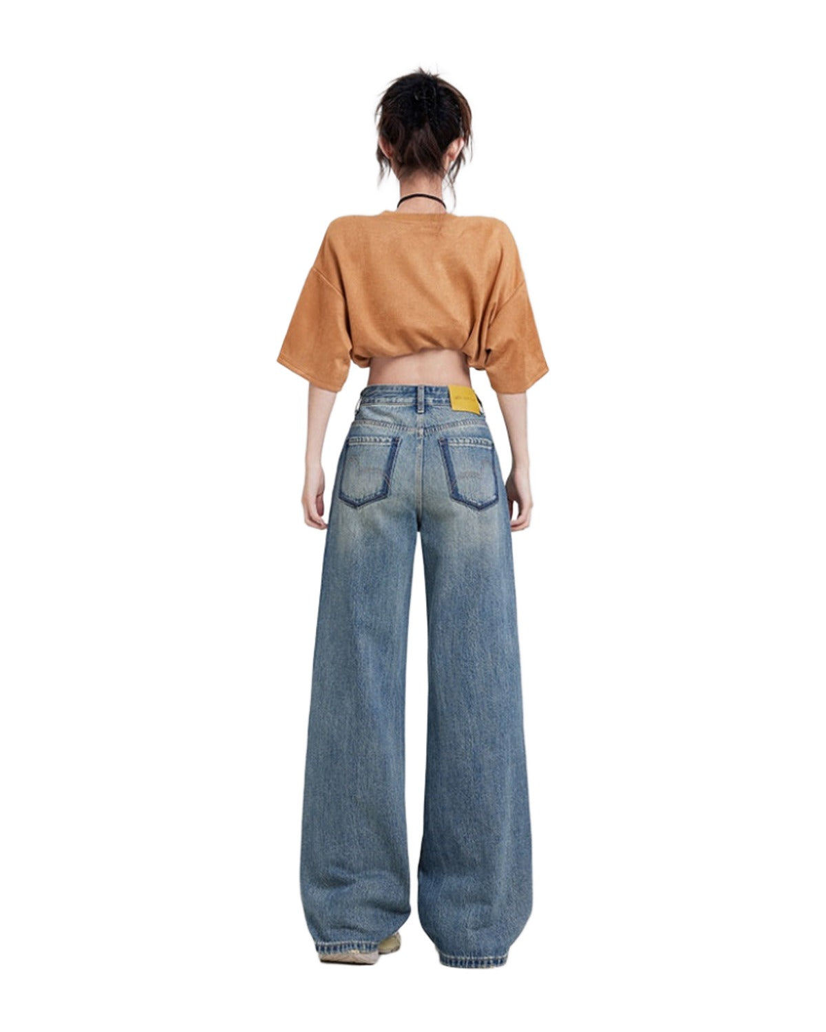 Wide Leg Jeans High Waist Baggy Straight Trousers photo 27