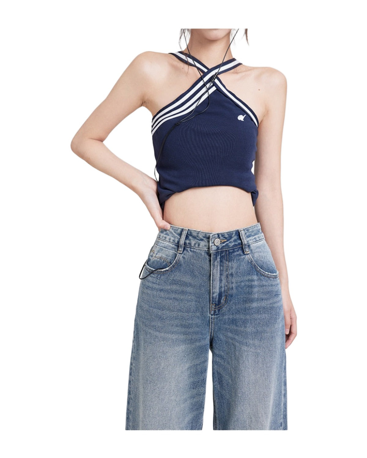 Wide Leg Jeans High Waist Baggy Straight Trousers photo 30