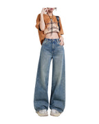 Wide Leg Jeans High Waist Baggy Straight Trousers photo 37