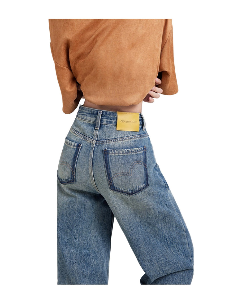 Wide Leg Jeans High Waist Baggy Straight Trousers photo 39