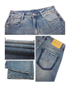 Wide Leg Jeans High Waist Baggy Straight Trousers photo 7