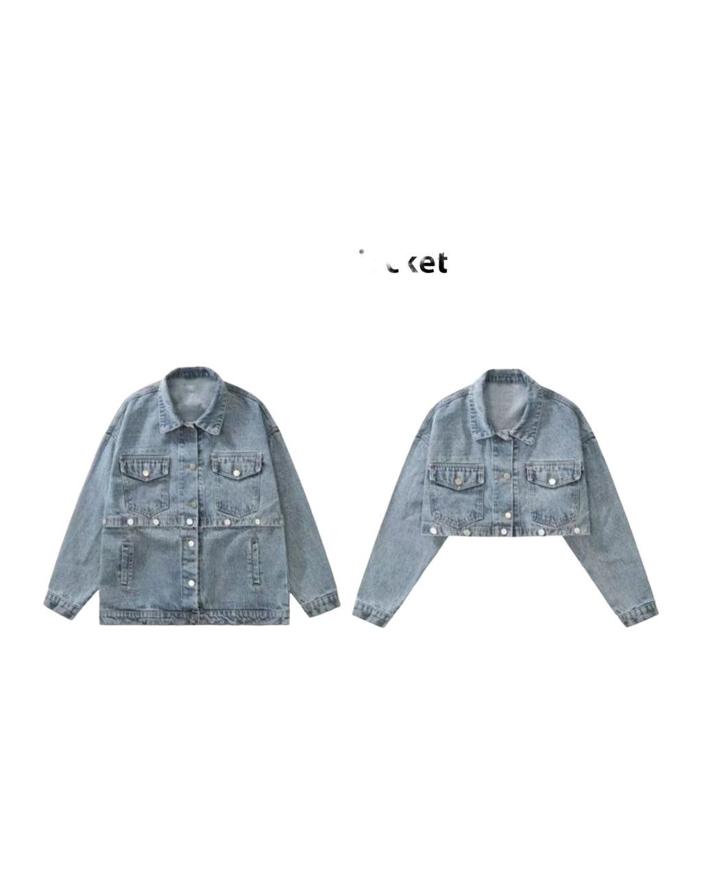 Vintage Denim Jacket Detachable Top photo 7